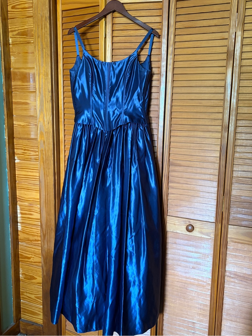 Jessica McClintock for Gunne Sax A-Line Fit & Flare Dress Navy Blue
